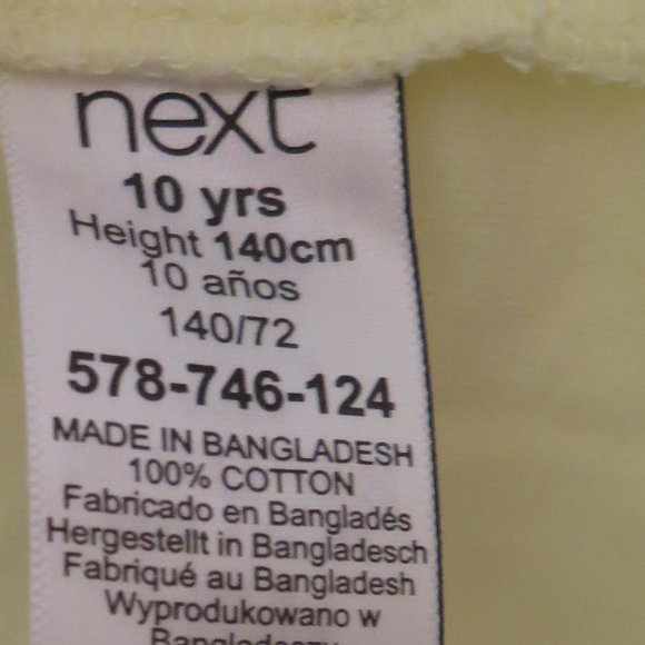 NEXT UK - Yellow 'B' for Beautfiul knotted T-shirt - Picture 4 of 6